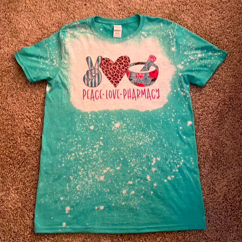 Almost New Tie Dye Pharmacy T-shirt Size Medium